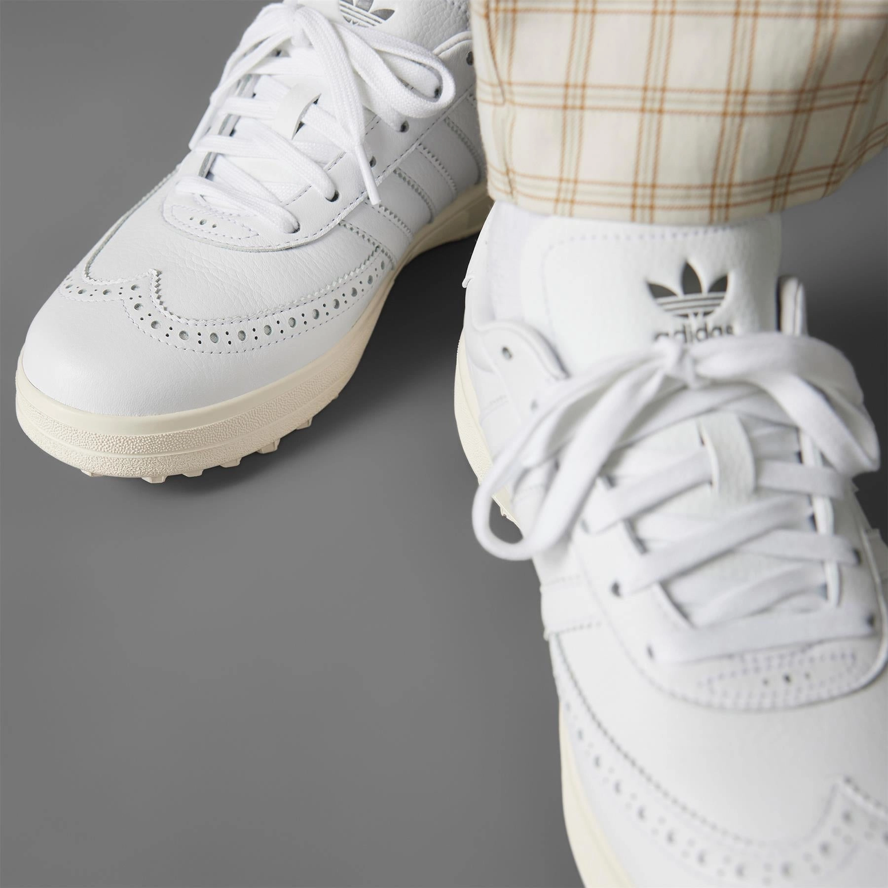 Coursecup Spikeless Golf Shoes White/Iron Adidas Men's Apparel