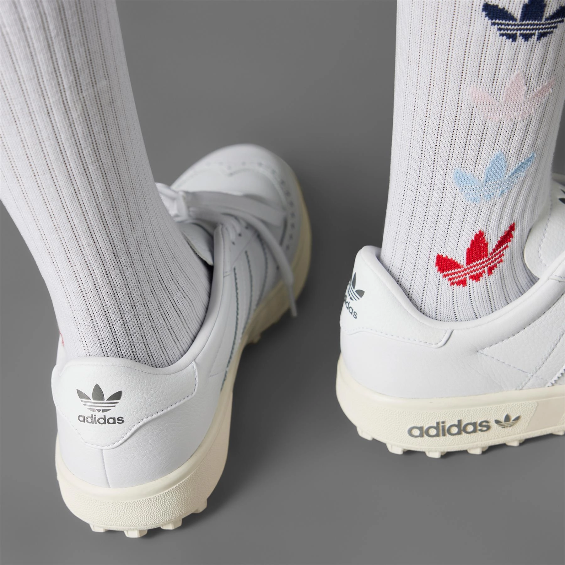 Coursecup Spikeless Golf Shoes White/Iron Adidas Men's Apparel