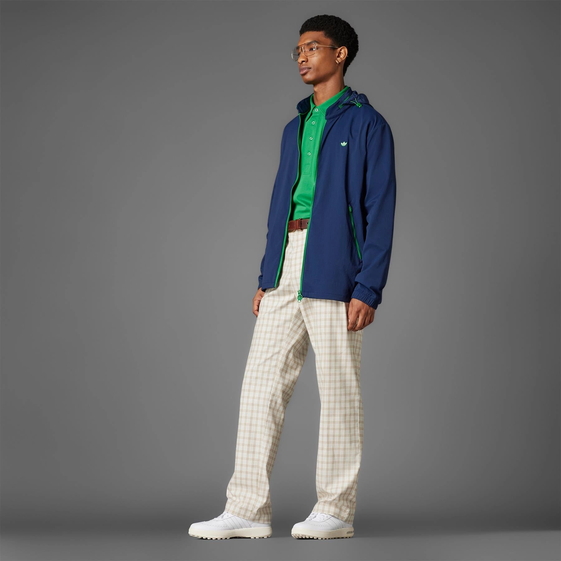 Coursecup Spikeless Golf Shoes White/Iron Adidas Men's Apparel