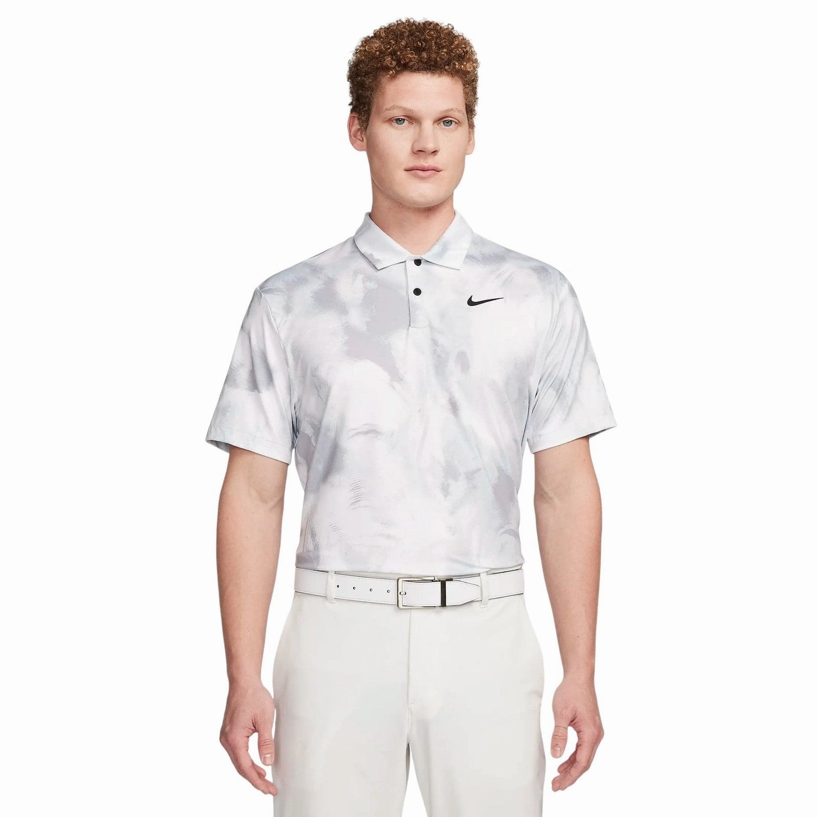 soft texture clothing Cozy Essentials Nike Dri-Fit Tour Ombre Print Golf Polo FD5935 Cool Weather Top