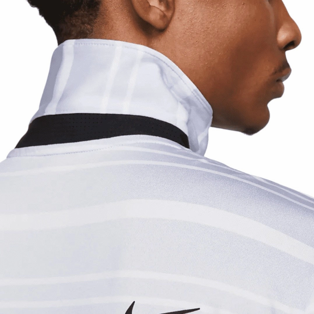 men's cotton t-shirt Nike Dri-Fit Tour Stripe Golf Shirt DR5300 quilted outerwear