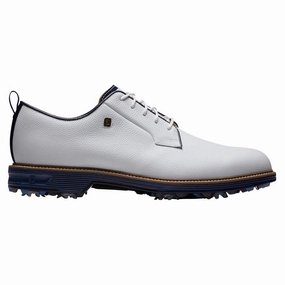 Trail Running Shoes Cozy Indoor Slippers FootJoy Premiere Series - Field Golf Shoes White/Navy - 24 Men Compact Travel Shoes Classic Design Sneakers