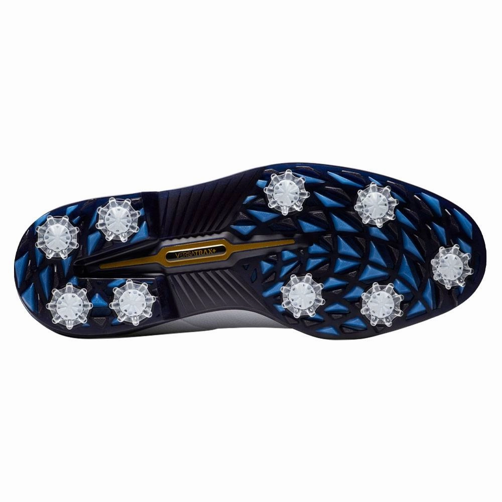 FootJoy Premiere Series - Field Golf Shoes White/Navy - 24 Men Responsive Cushioning Shoes, Cushioned Sole Shoes