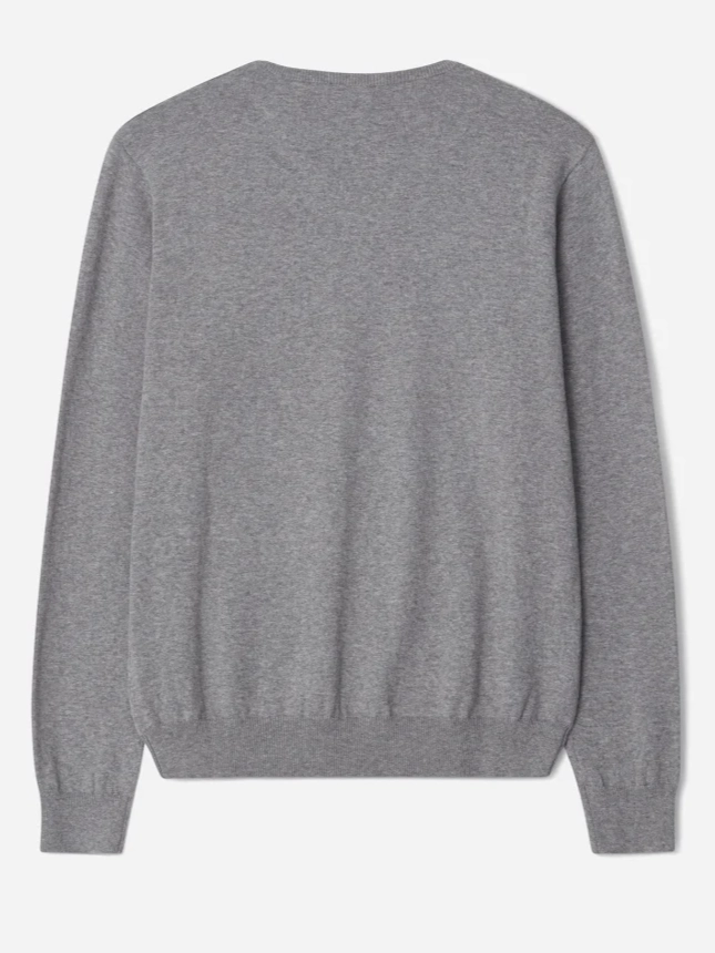 Cross Men's CLASSIC V-NECK SWEATER - GREY MELANGE Cross Men's Apparel