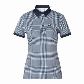 Cross Women's GLENCHECK Polo - NAVY Cross women's sportswear line