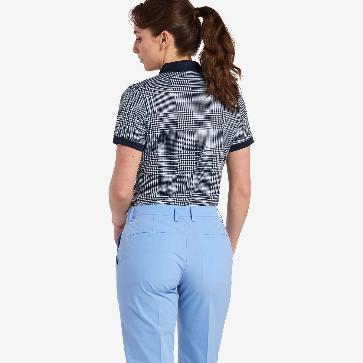 Cross Women's GLENCHECK Polo - NAVY Cross Women's Sportswear