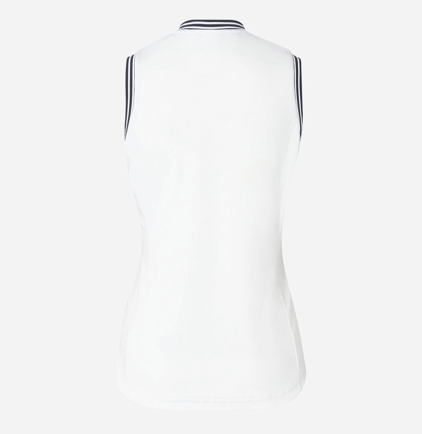 Cross Women's NOSTALGIA Sleeveless Polo - WHITE / NAVY TRIM Cross Women's Sportswear