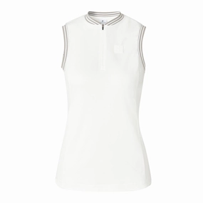 Cross Women's NOSTALGIA Sleeveless Polo - WHITE Cross women's sportswear line