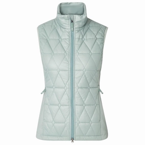 Cross Women's PRIMUS QUILTED VEST - JADE Cross women's sportswear line