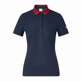 Cross Women's RIB Polo - NAVY Cross women's sportswear line