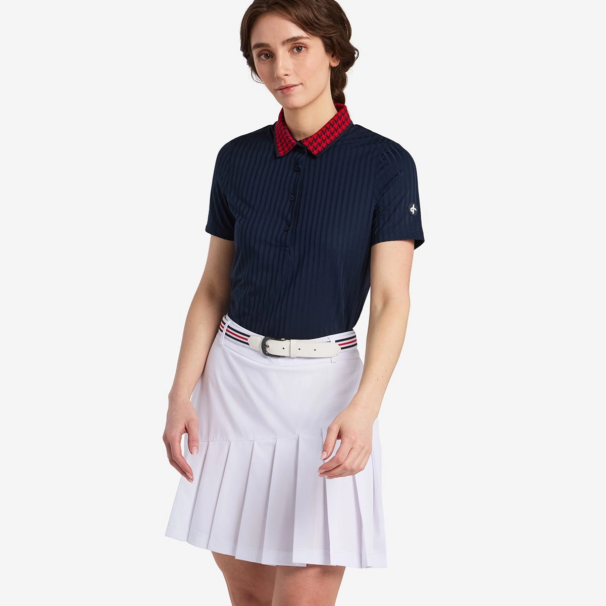 Cross Women's RIB Polo - NAVY Cross Women's Sportswear