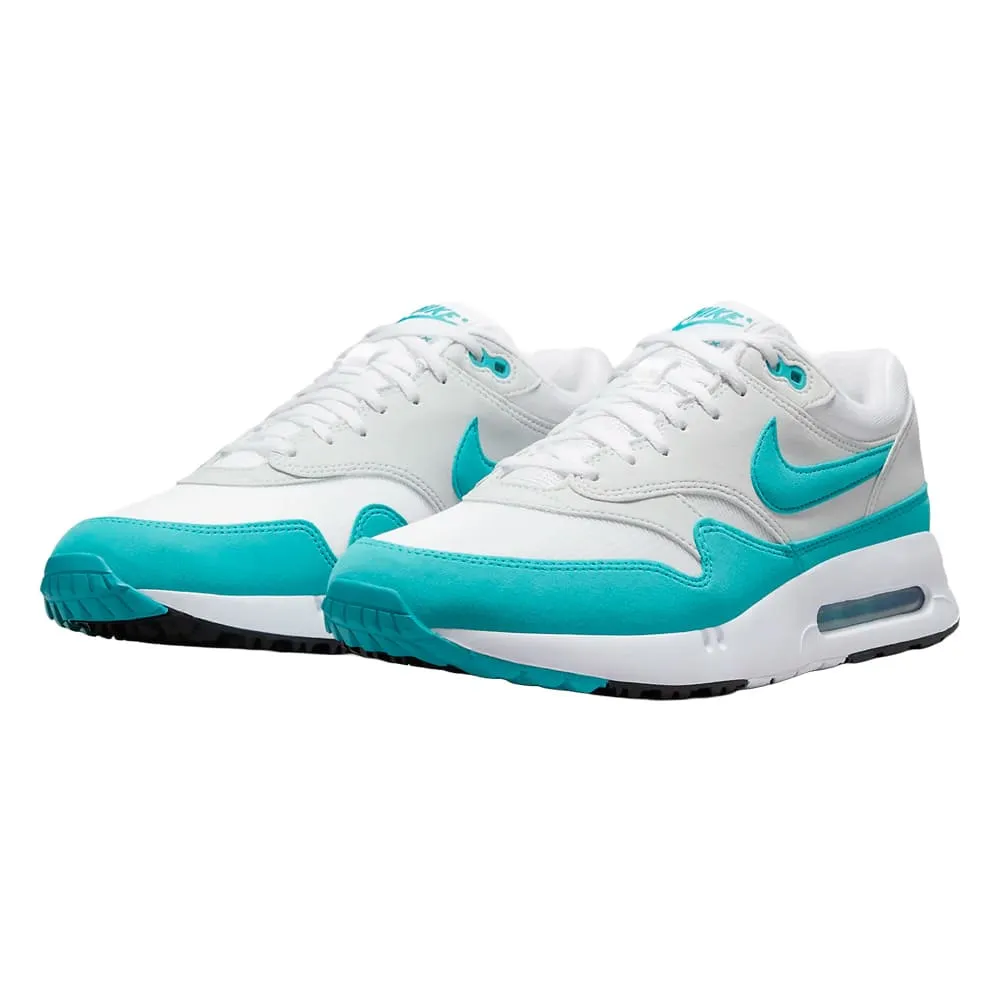 Casual Sneakers Nike Air Max 1 '86 OG G Spikeless Golf Shoes White/Pure Platinum/Black/Dusty Cactus - FW24 Unisex Durable Shoes