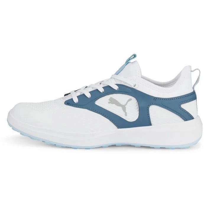 On-The-Go Shoes, Sports Sneakers Cushioned Slip-Ons New Women's Puma Ignite Malibu Spikeless Golf Shoes White/Blue MSP$110 Comfy Ride