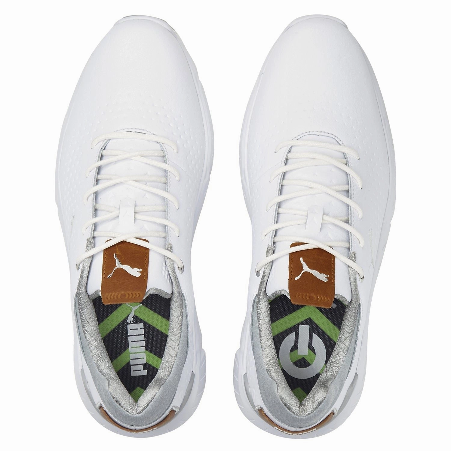 Puma Ignite Articulate Leather Golf Shoes 376155 Shock-Absorbing Shoes, Elastic Gore Shoes