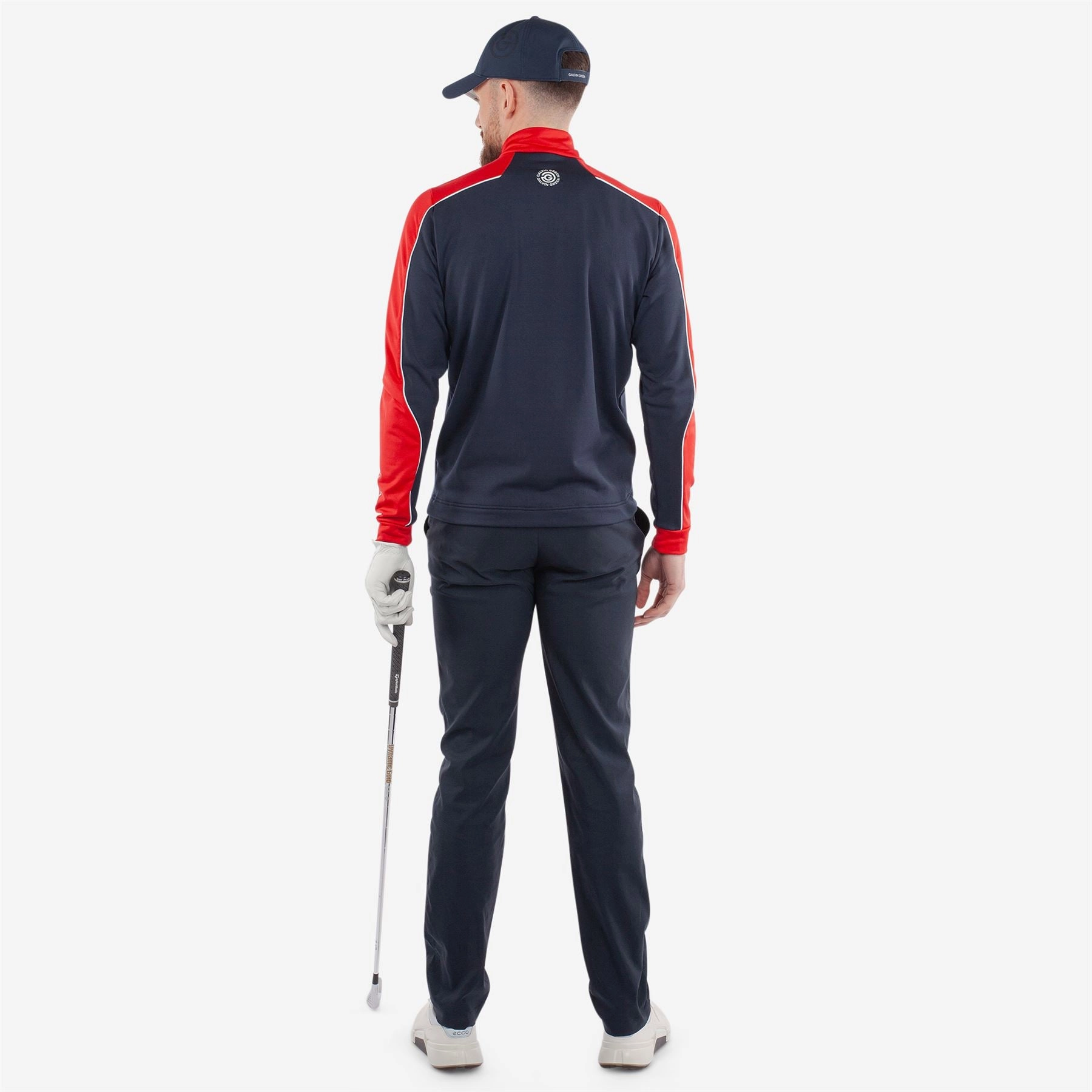 Dave INSULA Warm Half Zip Mid Layer Navy/Red Galvin Green Men's Apparel