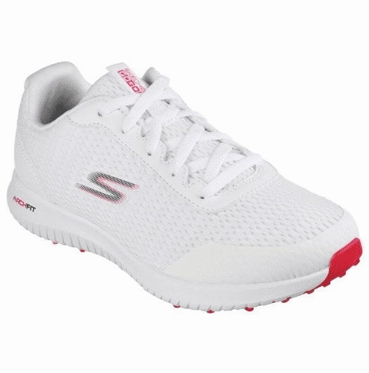 Arch Support Shoes Sketchers Ladies Go Golf Max Fairway 3 Golf Shoes 123029 Shoes On Plain Background