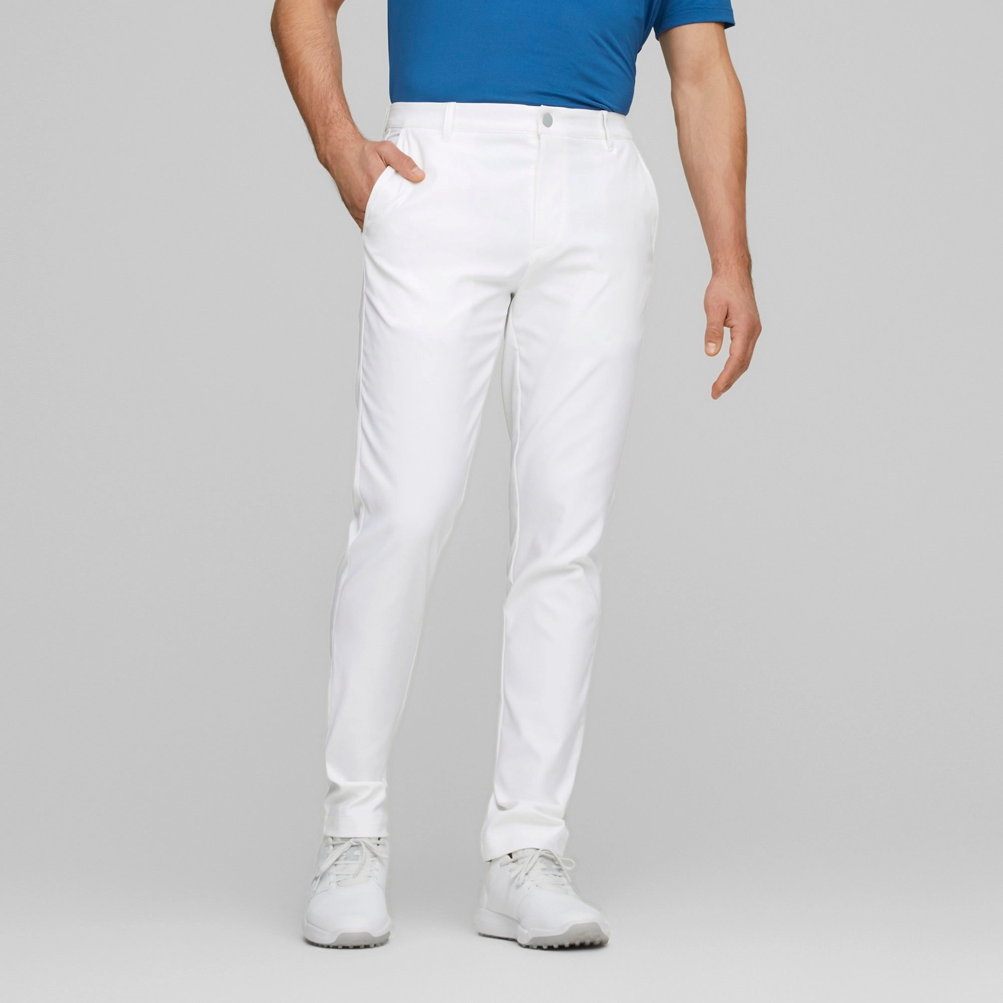 Dealer Tailored Pants White Glow Puma men's athletic clothing