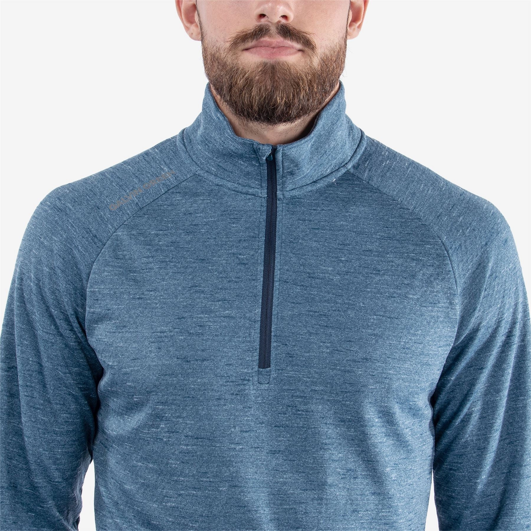 Dion INSULA Mid Layer Blue Melange Galvin Green Men's Apparel