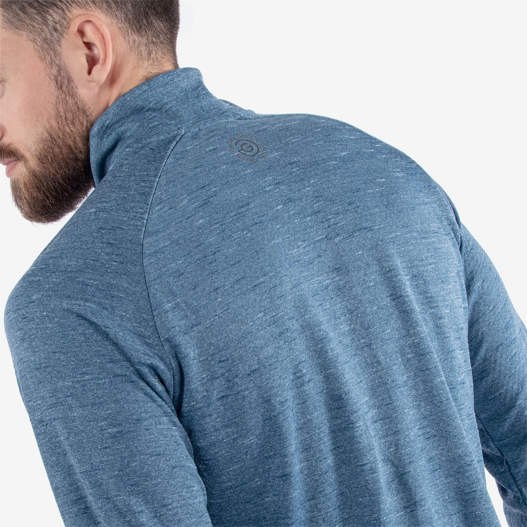 Dion INSULA Mid Layer Blue Melange Galvin Green Men's Apparel