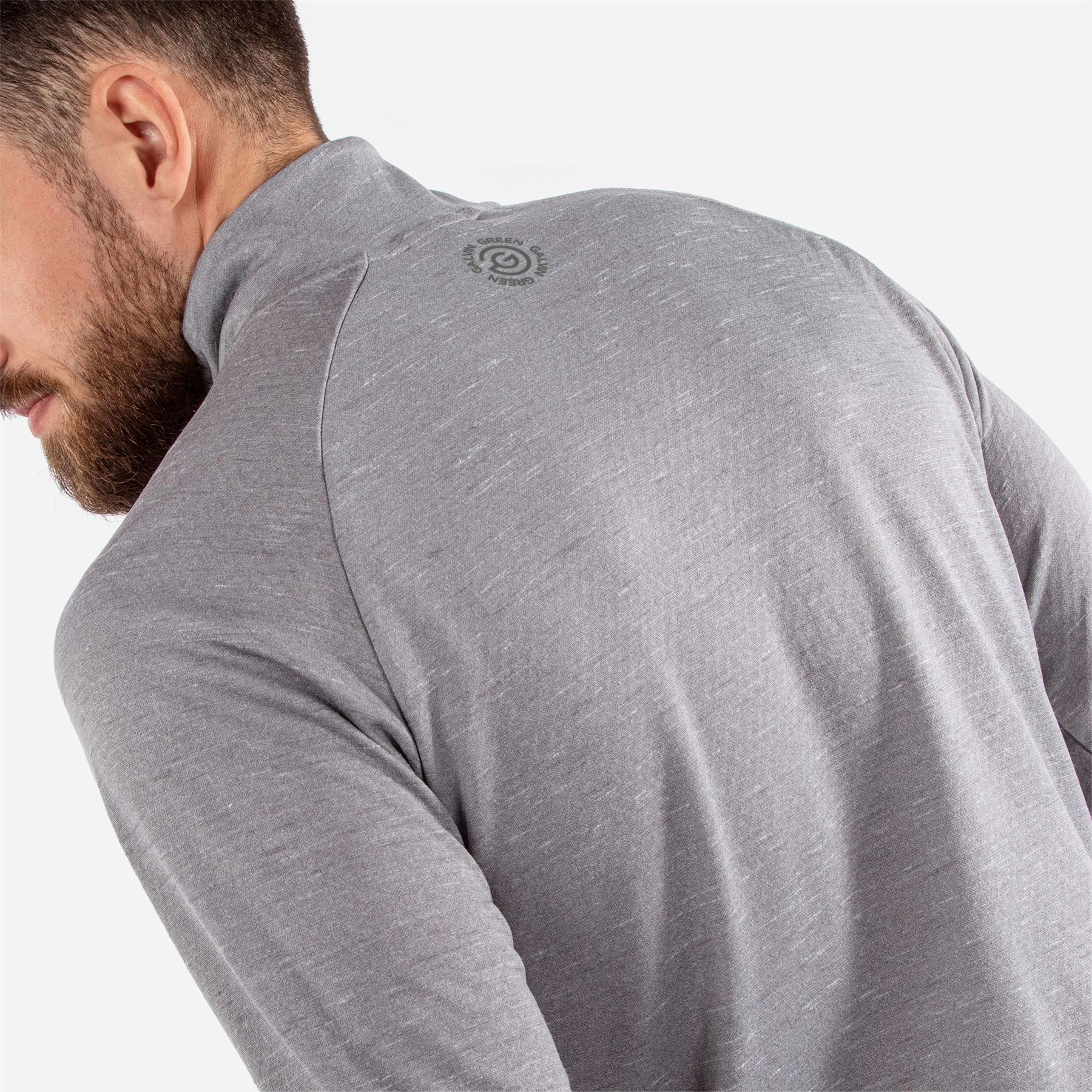 Dion INSULA Mid Layer Grey Melange Galvin Green Men's Apparel