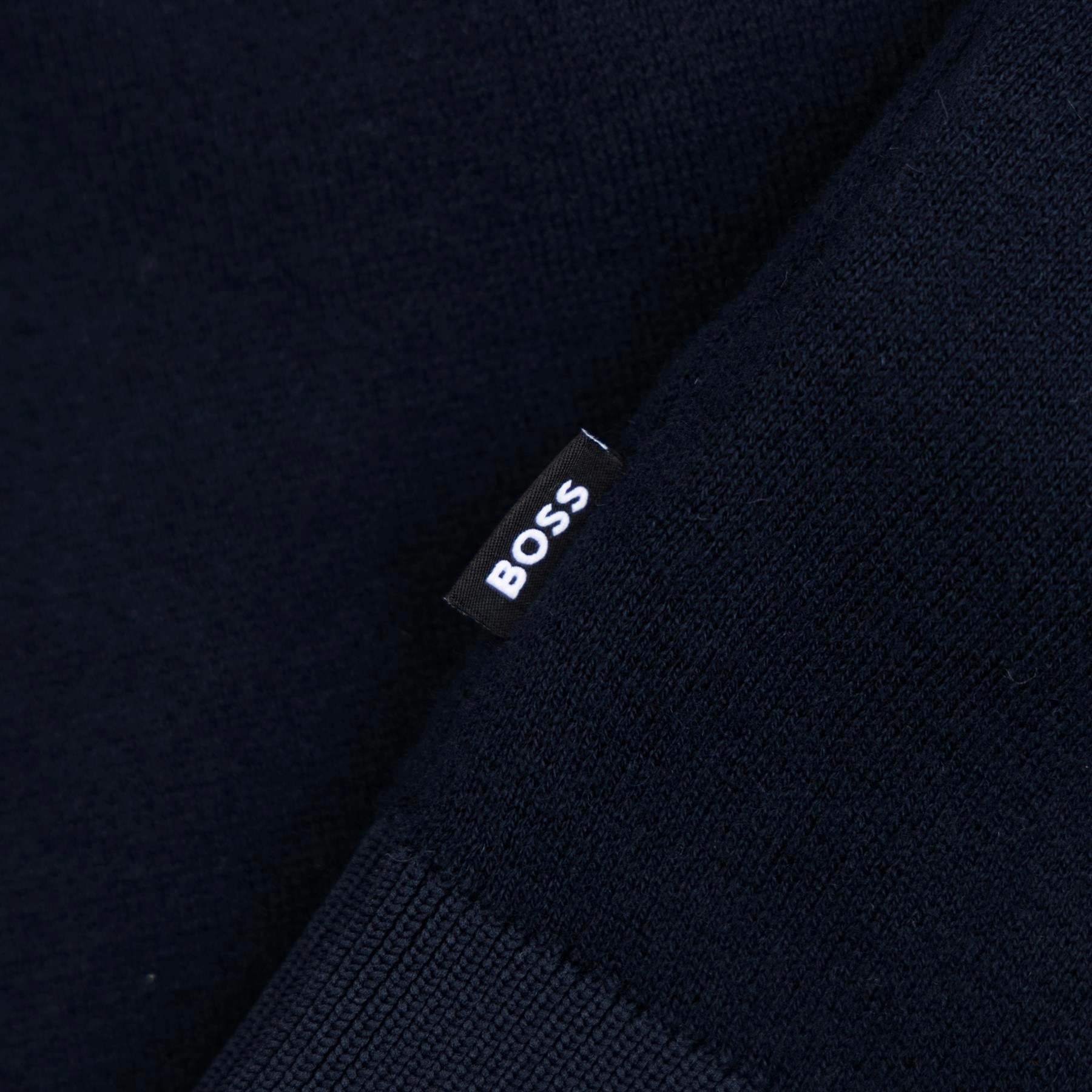 Domico Full Zip Cardigan Dark Blue Boss Men's Fashion