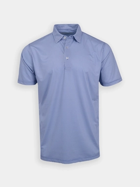 Donald Ross Classic Fit Mens Bowtie Print Polo - NAVY/WHITE Donald Ross men's golf apparel