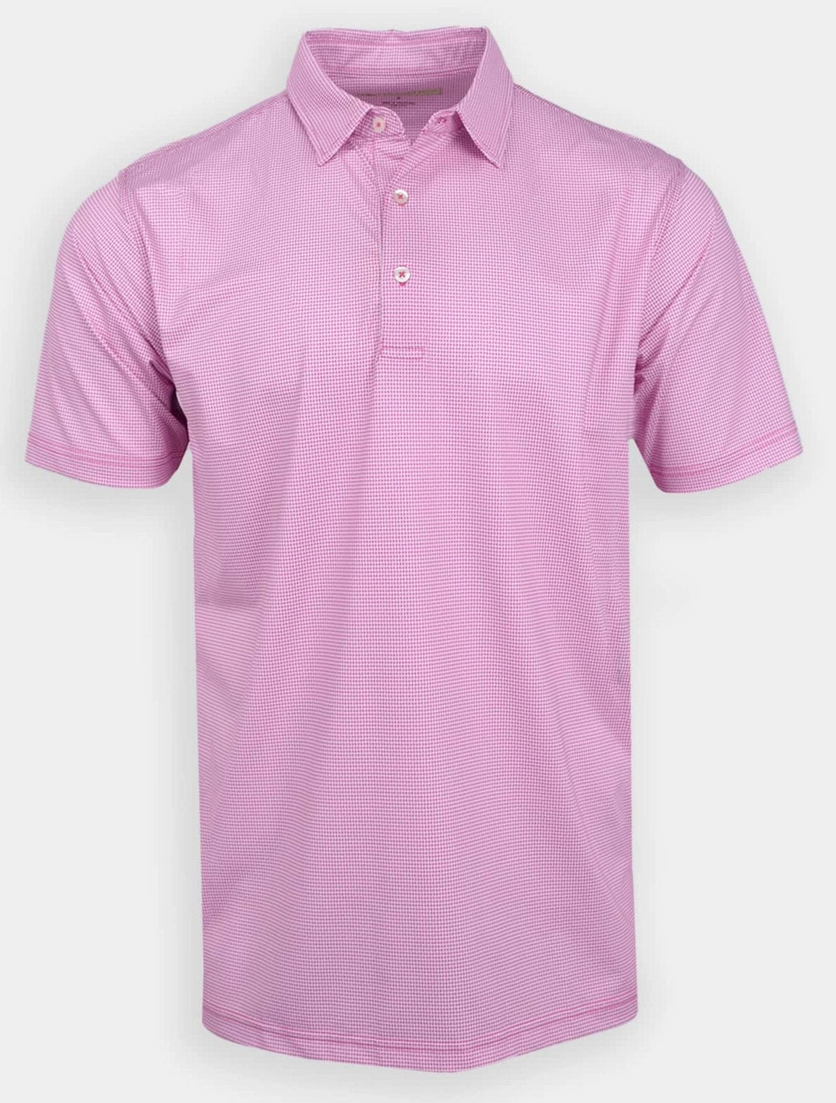 Donald Ross Classic Fit Mens Bowtie Print Polo - SANGRIA/WHITE Donald Ross men's golf apparel