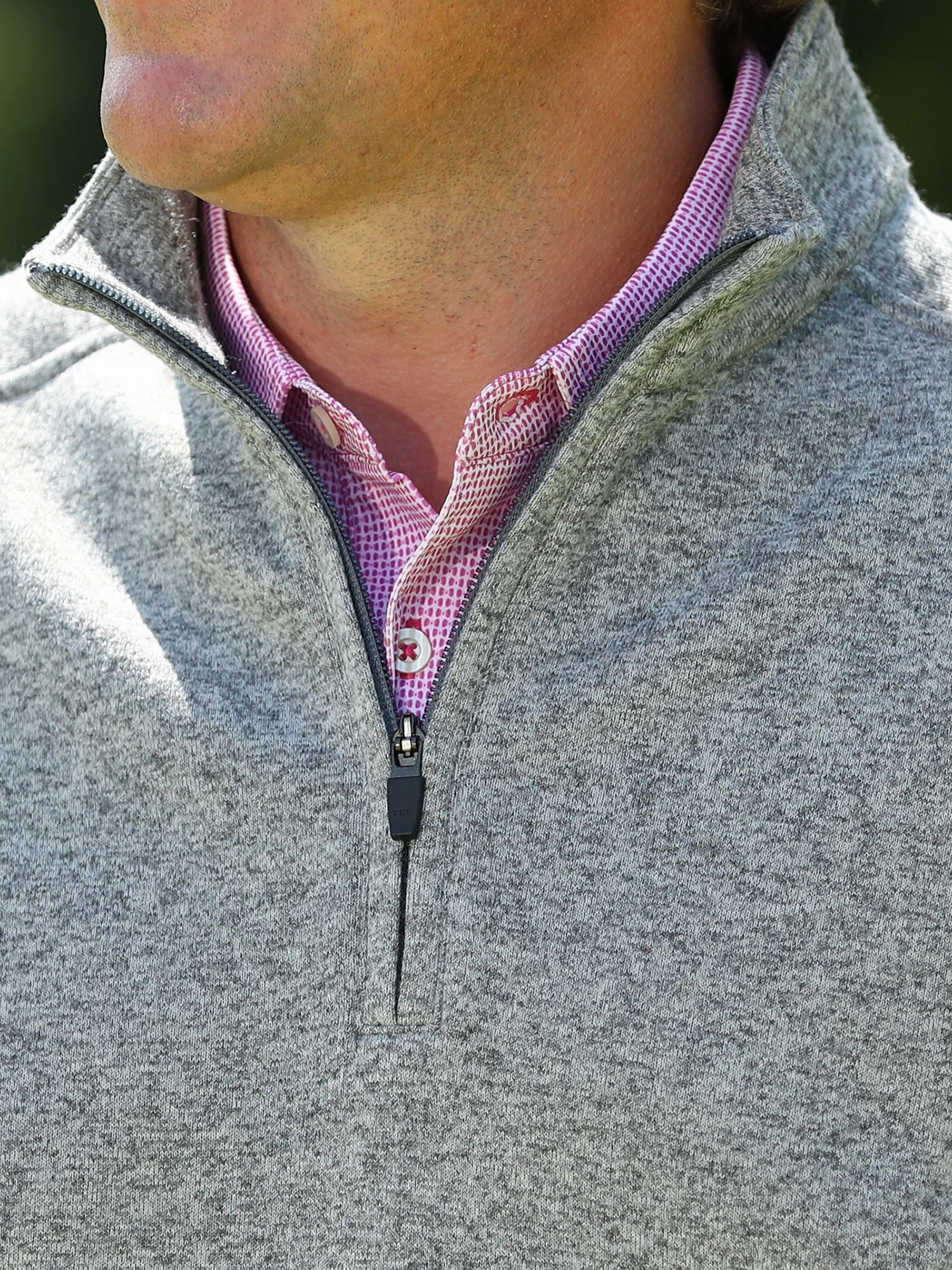 Donald Ross Classic Fit Mens Bowtie Print Polo - SANGRIA/WHITE Donald Ross Men's Clothing