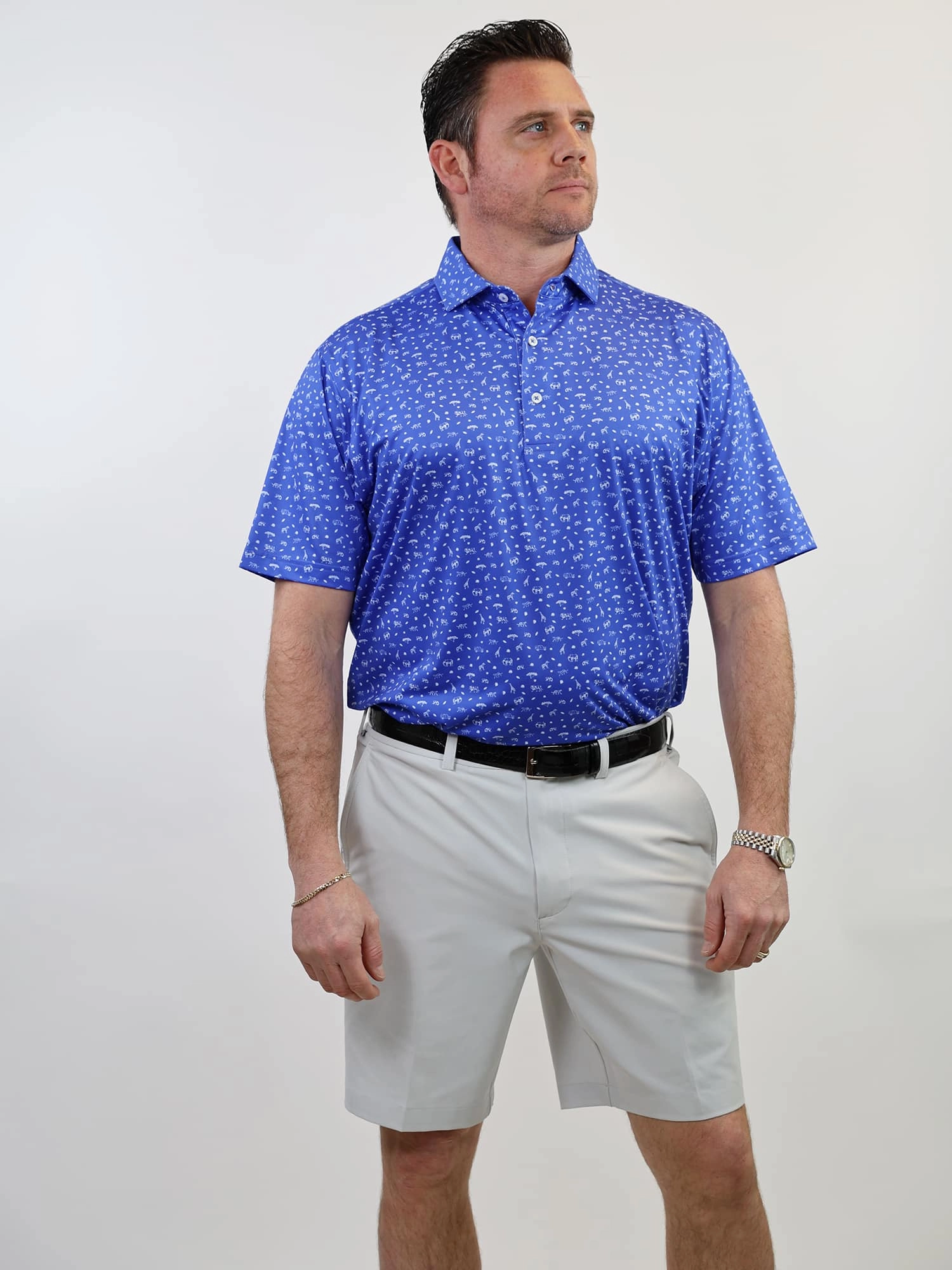 Donald Ross Mens Classic Fit ATHENS Polo - COBALT Donald Ross Men's Clothing