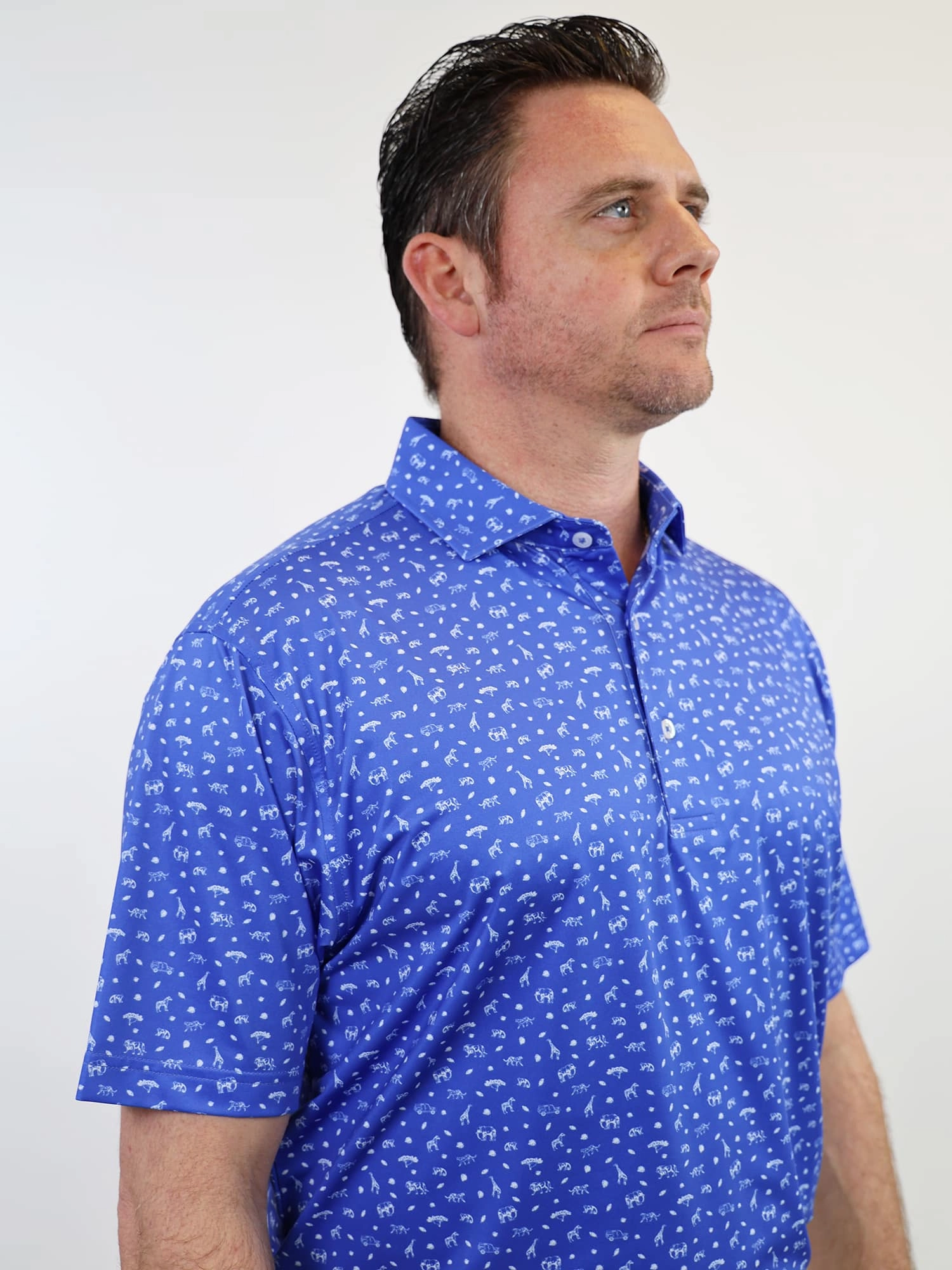 Donald Ross Mens Classic Fit ATHENS Polo - COBALT Donald Ross Men's Clothing