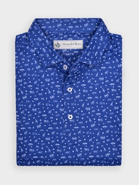 Donald Ross Mens Classic Fit ATHENS Polo - NAVY Donald Ross men's golf apparel