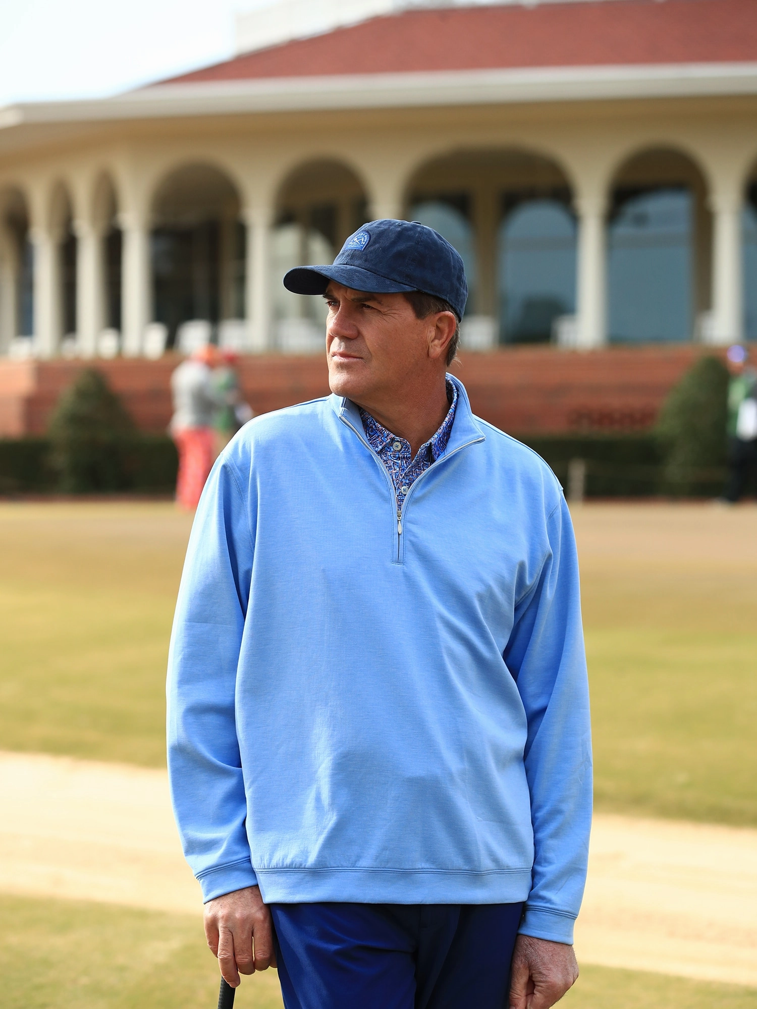 Donald Ross Mens Classic Fit Cannich Lightweight Pullover - BLUE JAY Donald Ross Men's Clothing