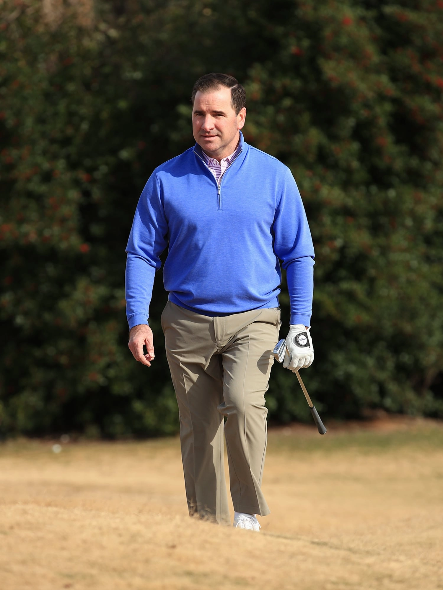 Donald Ross Mens Classic Fit Cannich Lightweight Pullover - LAPIS Donald Ross Men's Clothing