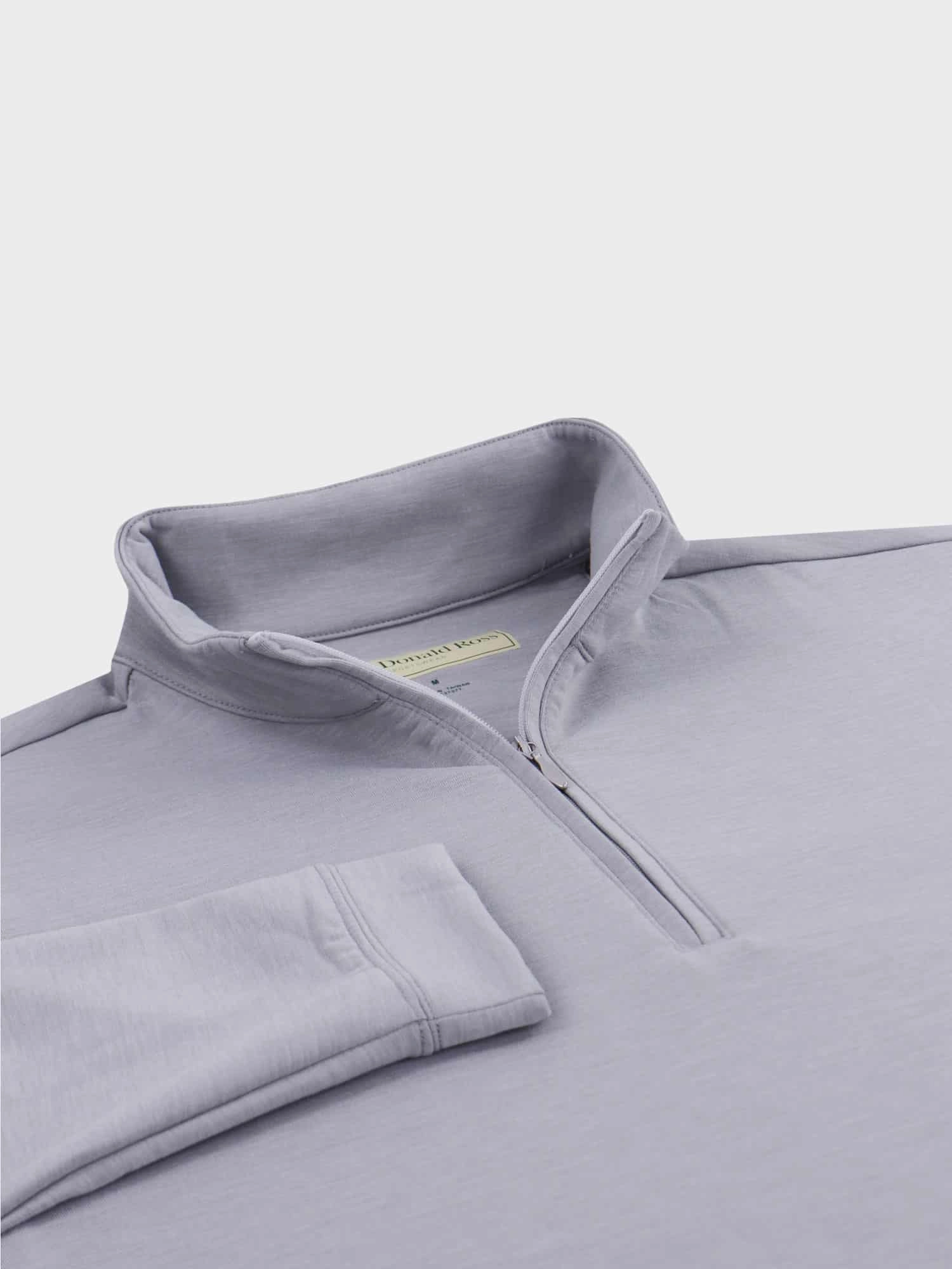 Donald Ross Mens Classic Fit Cannich Lightweight Pullover - PEWTER Donald Ross Men's Clothing