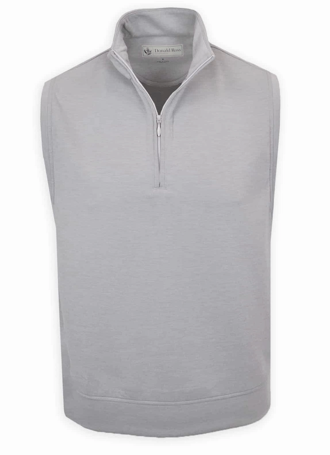 Donald Ross Mens Classic Fit Cannich Vest - PEWTER Donald Ross men's golf apparel