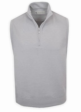 Donald Ross Mens Classic Fit Cannich Vest - PEWTER Donald Ross men's golf apparel