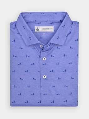 Donald Ross Mens Classic Fit CHICAGO Polo - JUNIPER Donald Ross men's golf apparel
