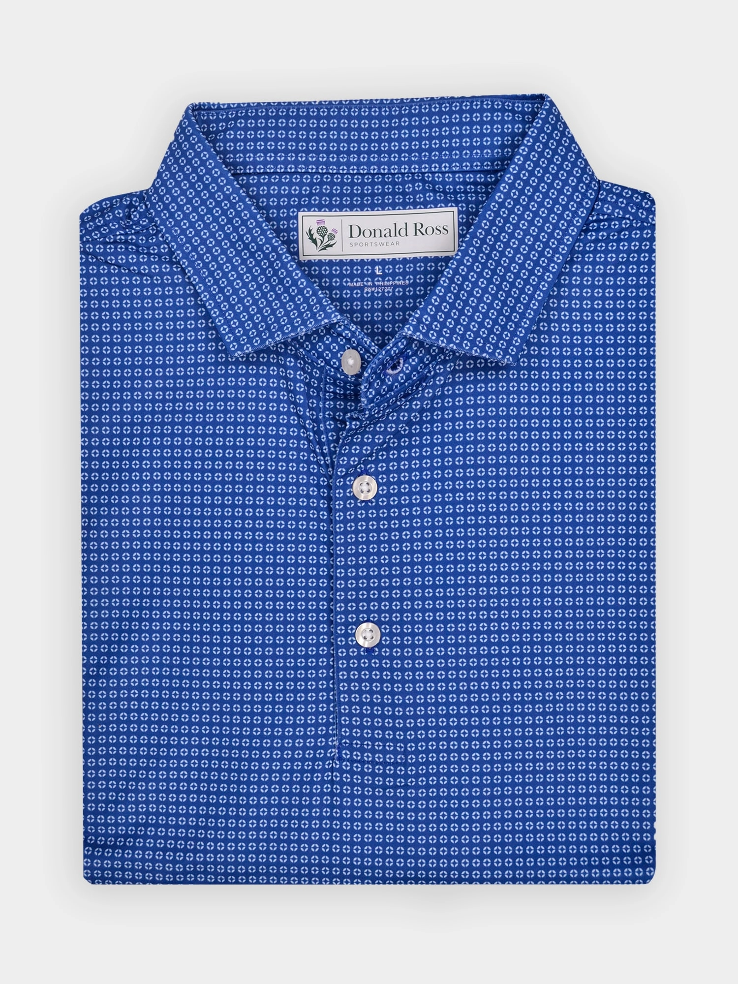 Donald Ross Mens Classic Fit DARTMOUTH Polo -NAVY Donald Ross men's golf apparel