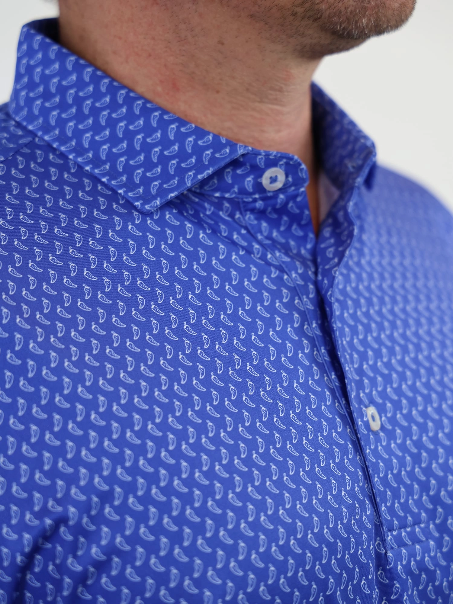 Donald Ross Mens Classic Fit SARASOTA Polo - COBALT Donald Ross Men's Clothing