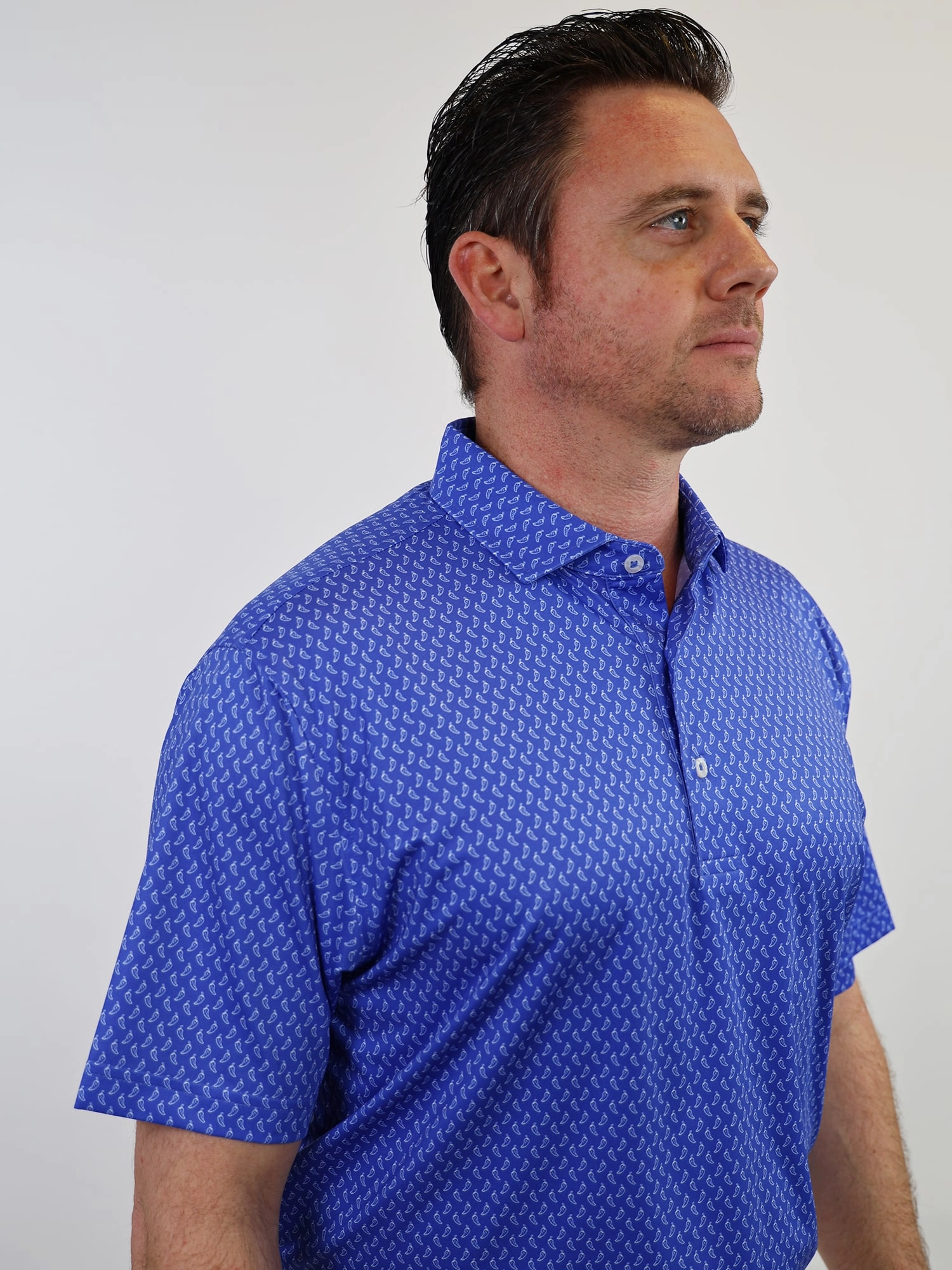 Donald Ross Mens Classic Fit SARASOTA Polo - COBALT Donald Ross Men's Clothing