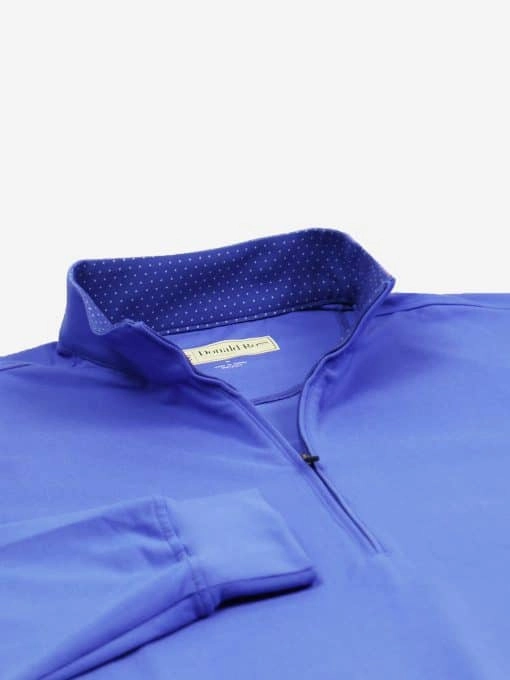Donald Ross Mens Classic Fit Super Golf Performance Fleece Pullover  - ROYAL Donald Ross Men's Clothing
