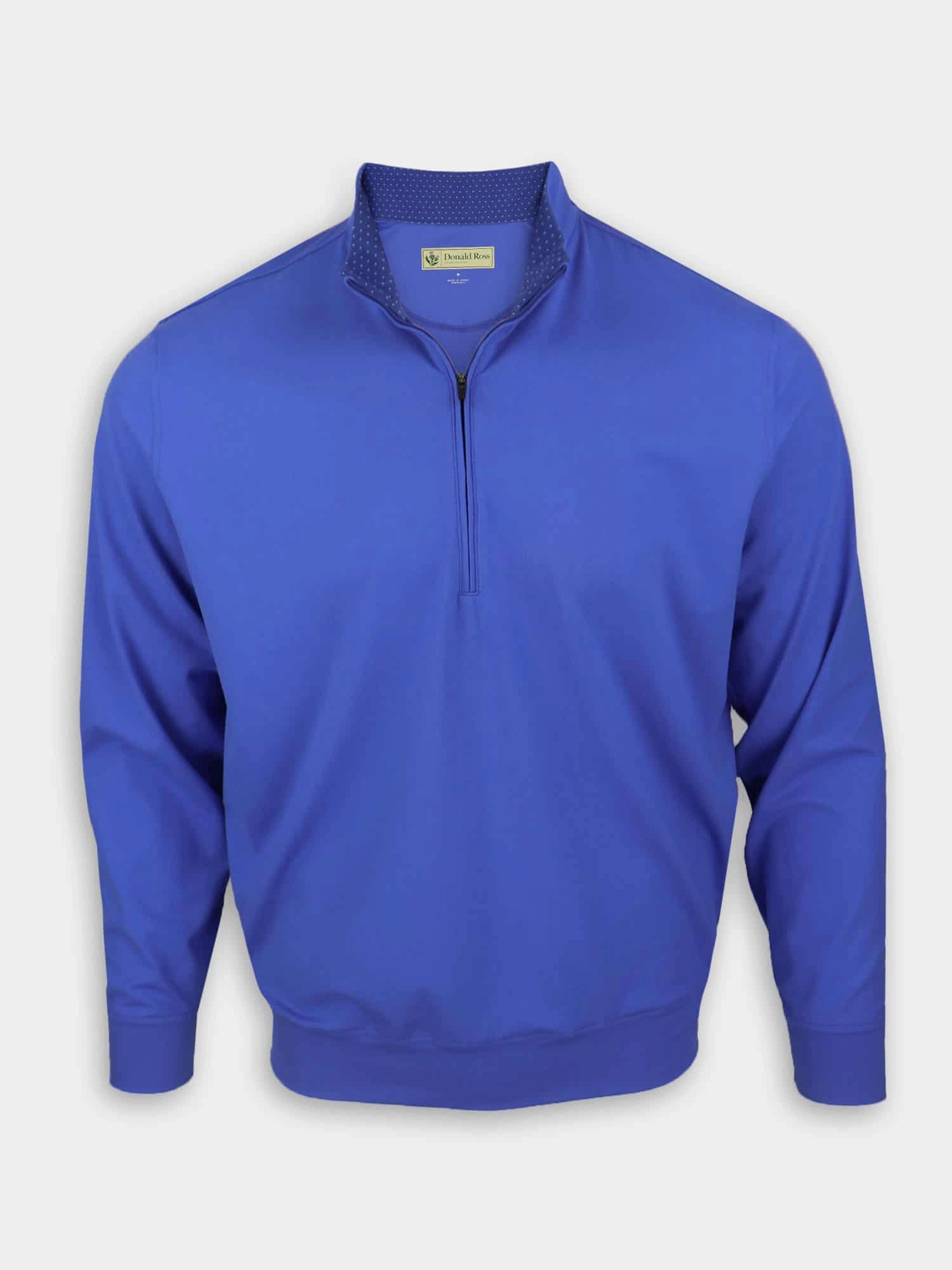 Donald Ross Mens Classic Fit Super Golf Performance Fleece Pullover  - ROYAL Donald Ross men's golf apparel