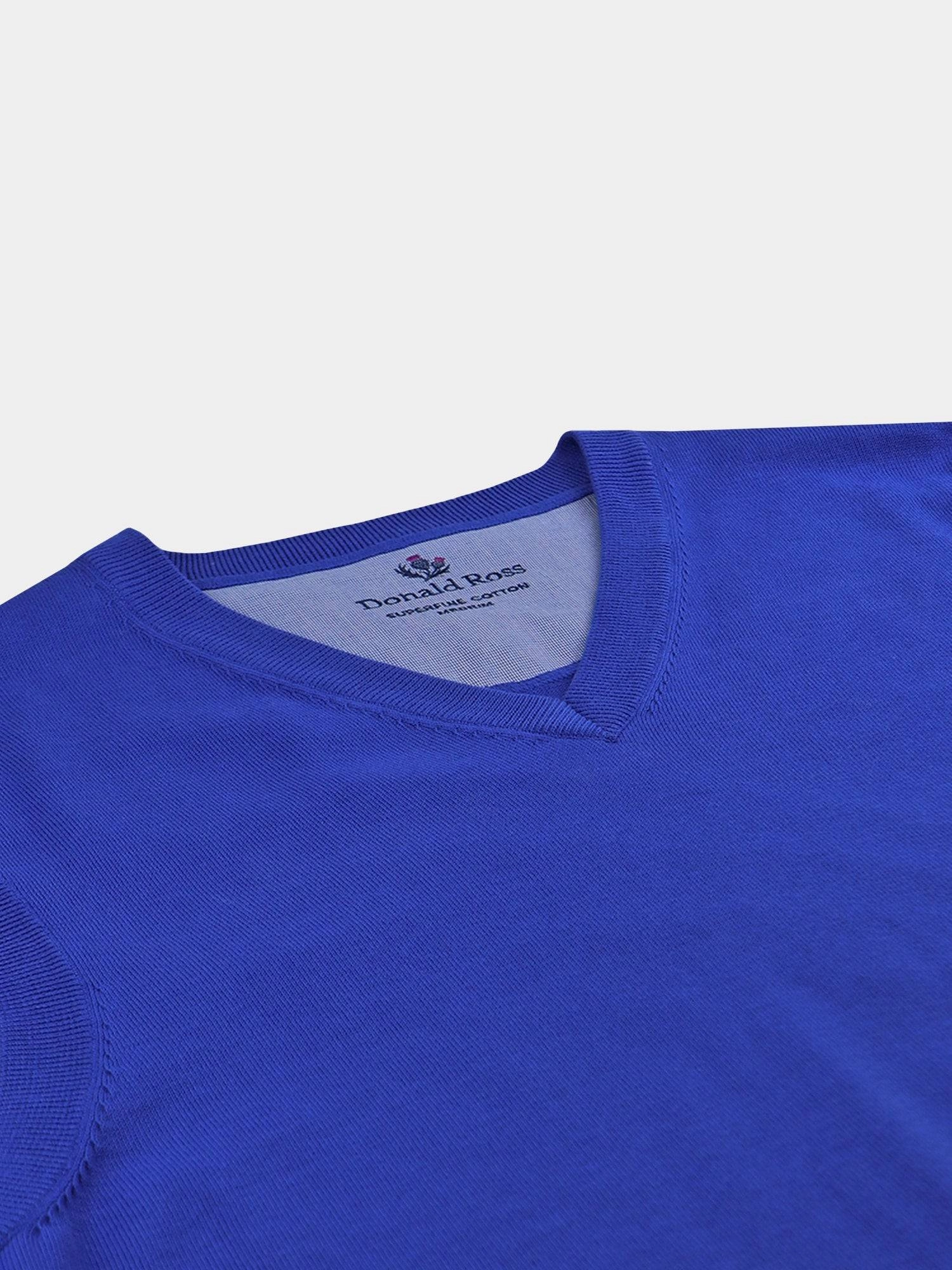 Donald Ross Mens Classic Fit Super Golf V-Neck Sweater Vest - ROYAL Donald Ross Men's Clothing