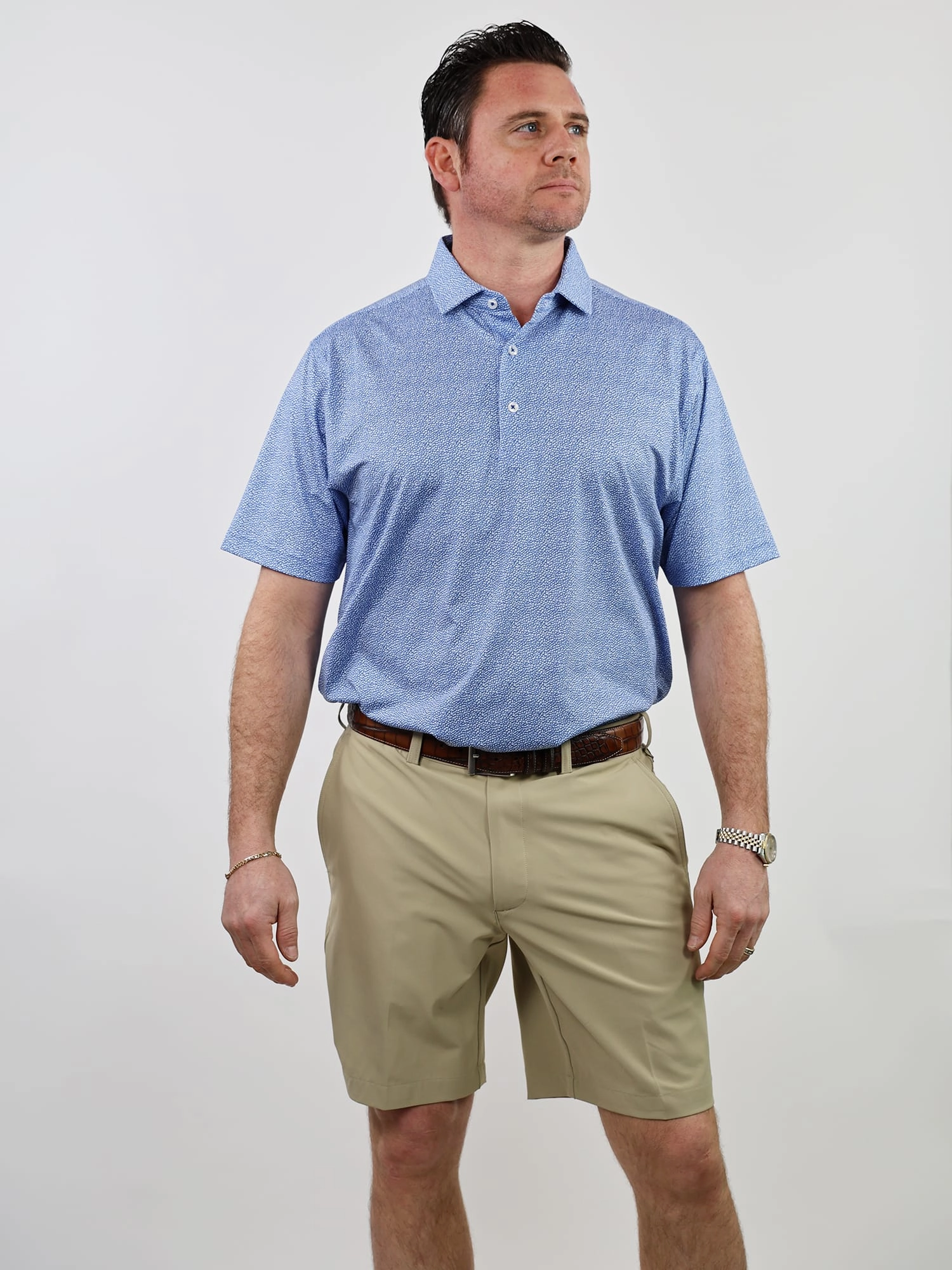 Donald Ross Mens Classic Fit WINCHESTER Polo - JUNIPER Donald Ross Men's Clothing