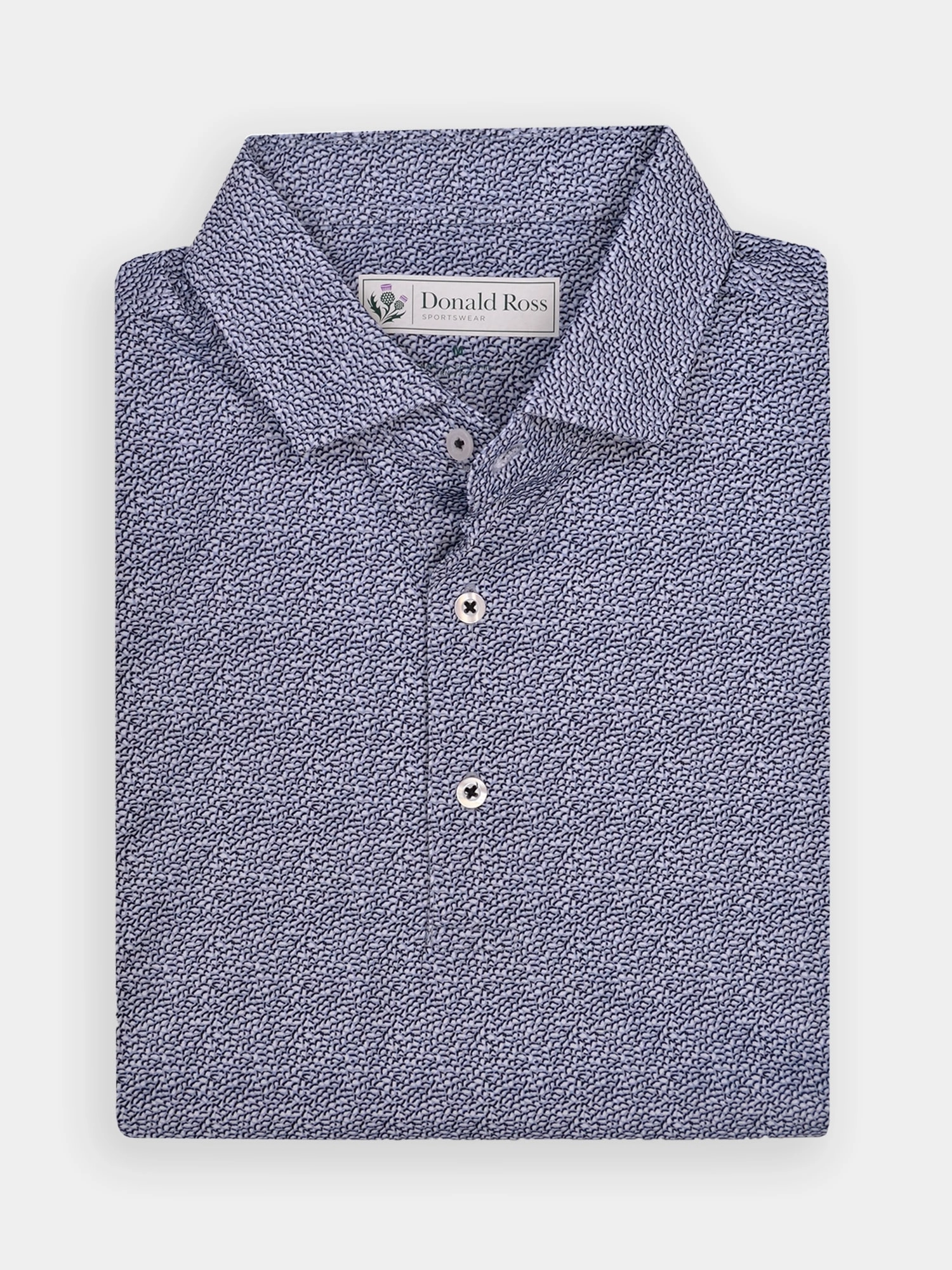 Donald Ross Mens Classic Fit WINCHESTER Polo - SLATE Donald Ross men's golf apparel
