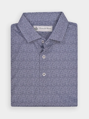 Donald Ross Mens Classic Fit WINCHESTER Polo - SLATE Donald Ross men's golf apparel