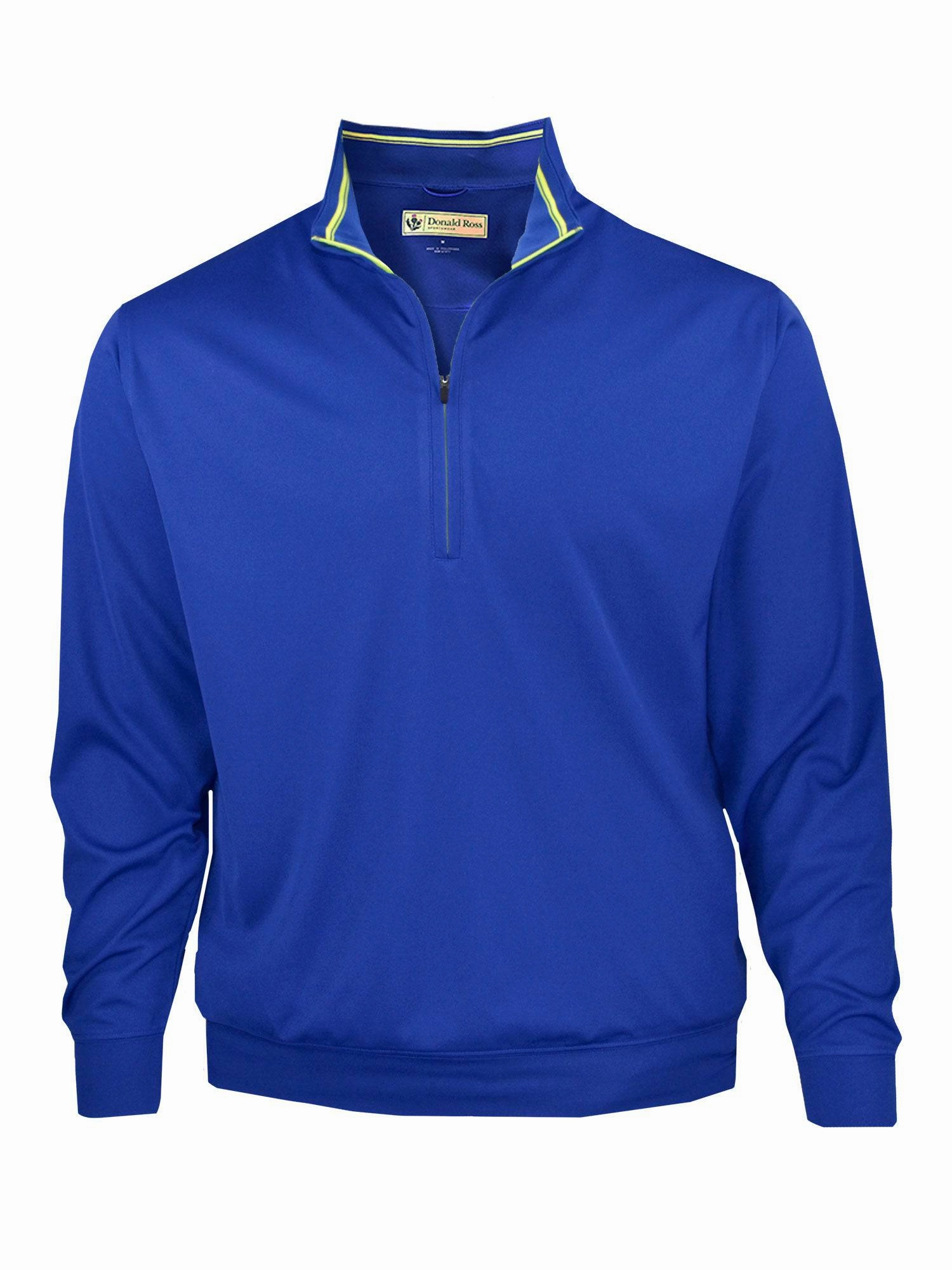 Donald Ross Mens Classic FitFairway Pullover - NAVY / MOROCCO Donald Ross men's golf apparel