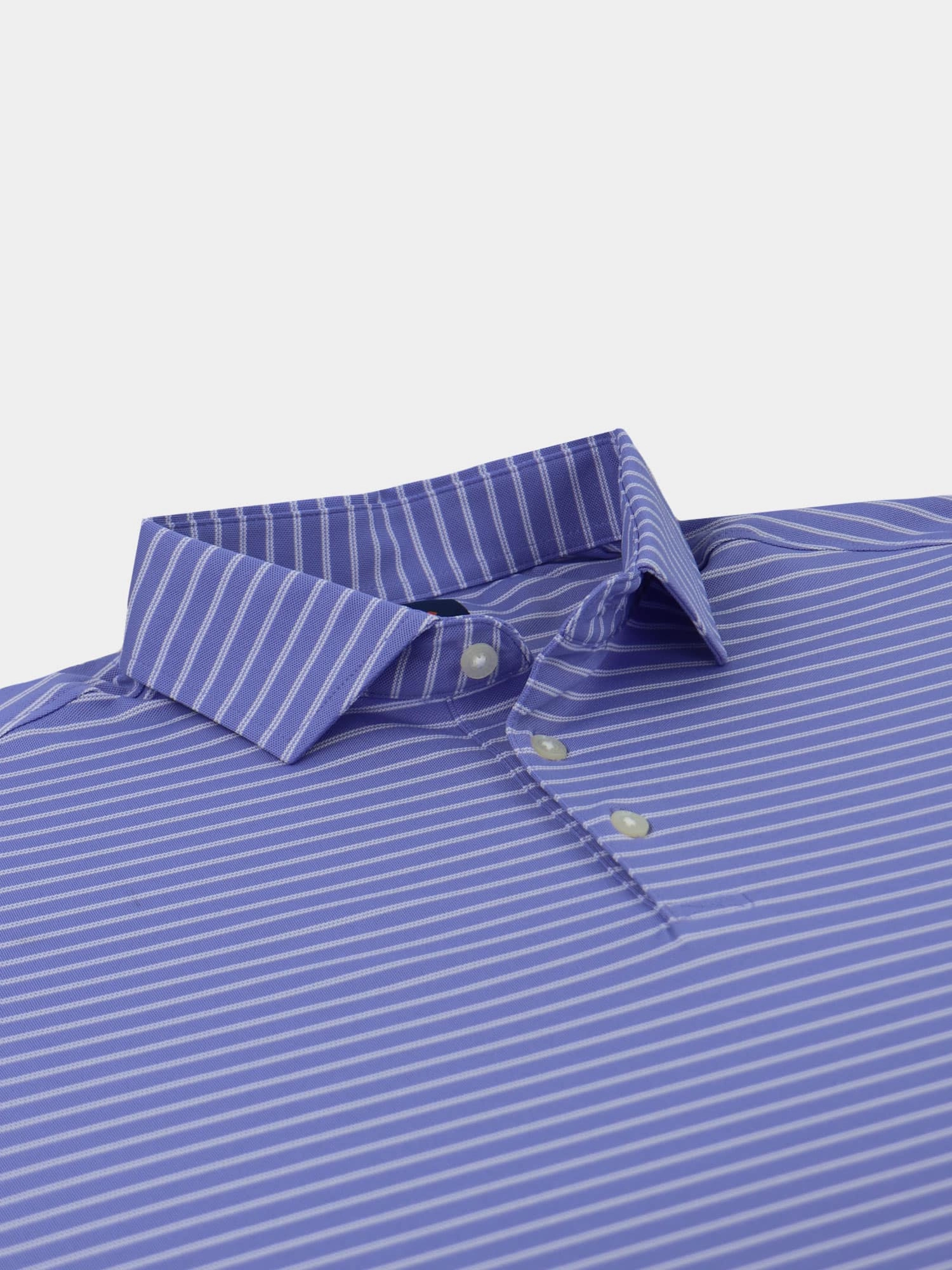 Donald Ross Mens Colin Pique Sport Fit Polo - PERIWINKLE/WHITE Donald Ross Men's Clothing