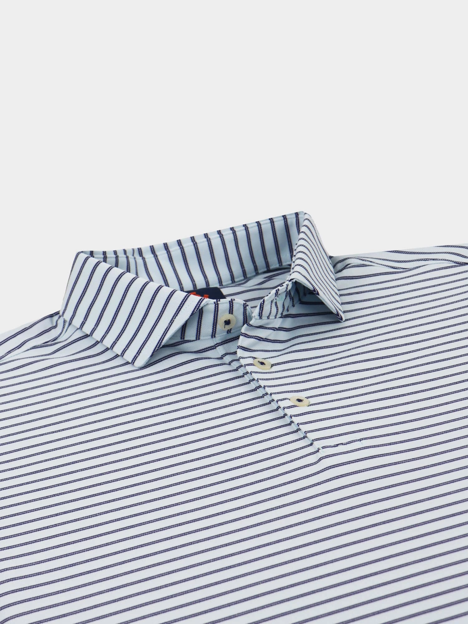 Donald Ross Mens Colin Pique Sport Fit Polo - SKY BLUE/NAVY Donald Ross Men's Clothing