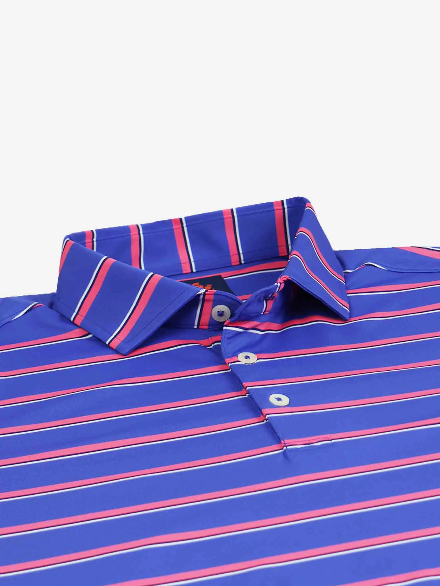 Donald Ross Mens Sport Fit Carter Polo - COBALT / PRIMROSE / CREAM / NAVY Donald Ross men's golf apparel